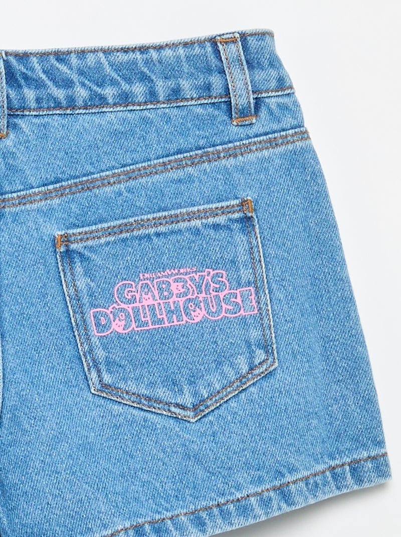 Short de ganga \'Gabby e a casa mágica\' Azul - Kiabi