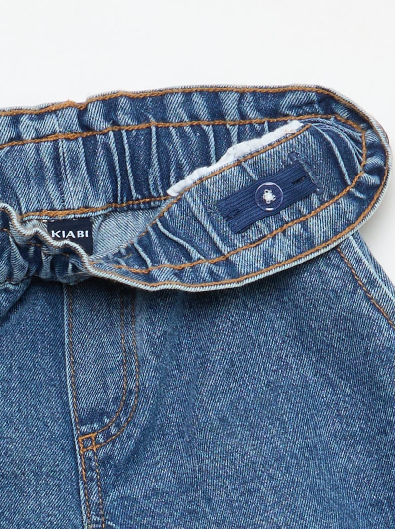 Short de ganga paper bag Azul - Kiabi
