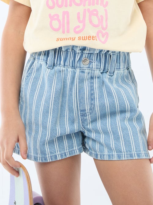 Short de ganga paper bag - Kiabi