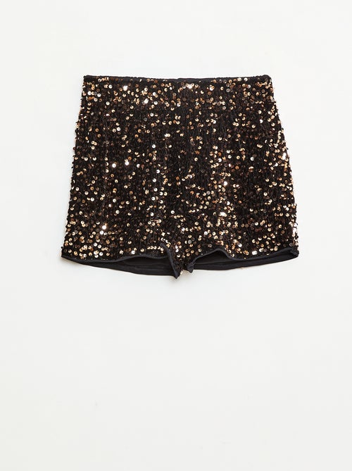 Short de lantejoulas liso - Kiabi