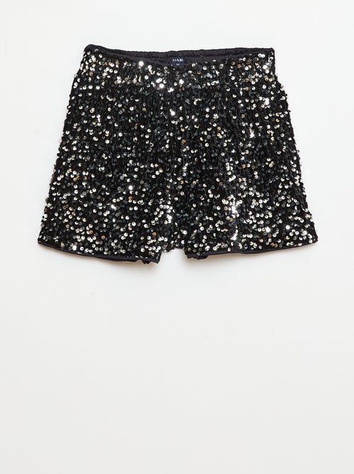 Short de lantejoulas liso - Kiabi