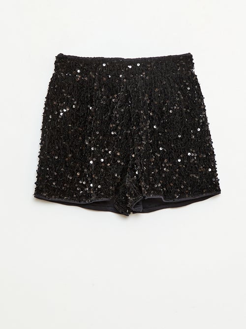 Short de lantejoulas liso - Kiabi