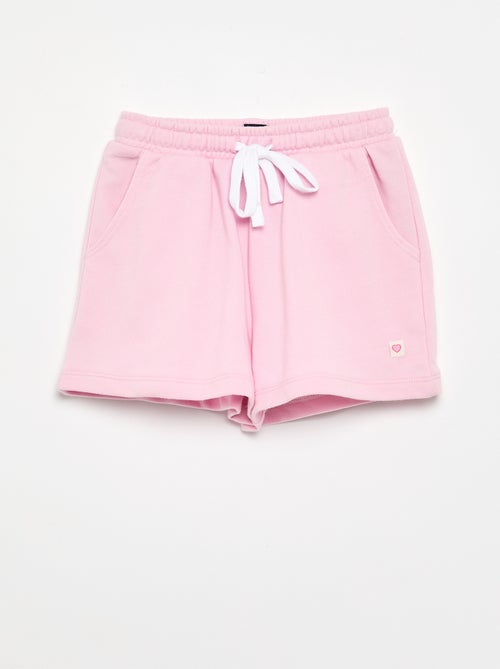 Short de moletão com bolsos - Kiabi Short de moletão com bolsos - Kiabi