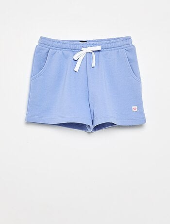 Short de moletão com bolsos