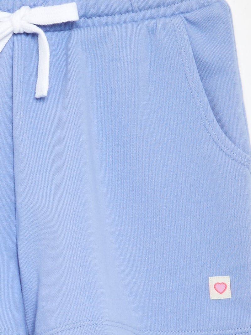 Short de moletão com bolsos Rosa - Kiabi