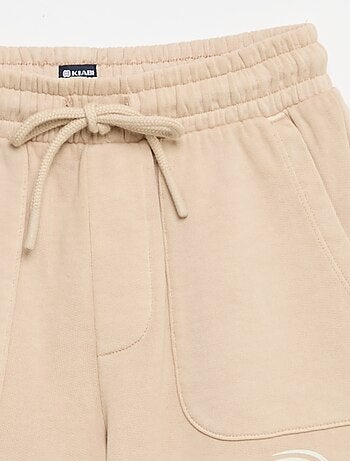 Short de moletão leve estampado