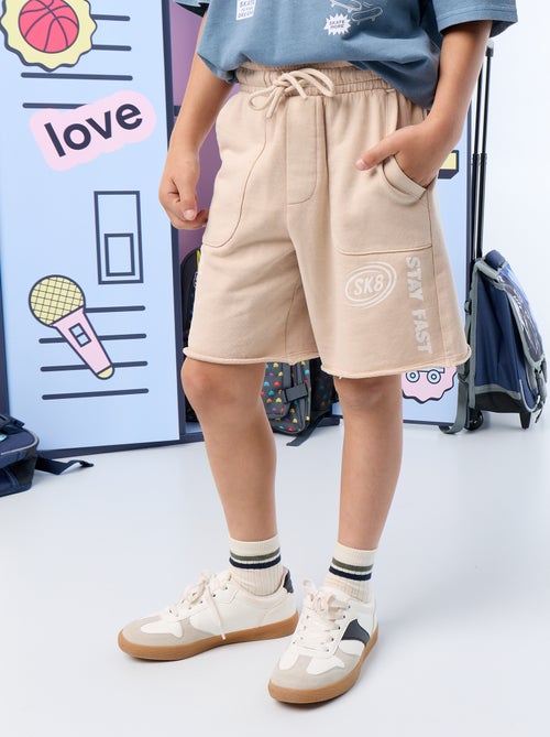 Short de moletão leve estampado - Kiabi Short de moletão leve estampado - Kiabi