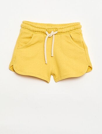 Short de moletão leve liso