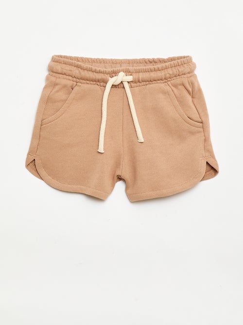 Short de moletão leve liso - Kiabi