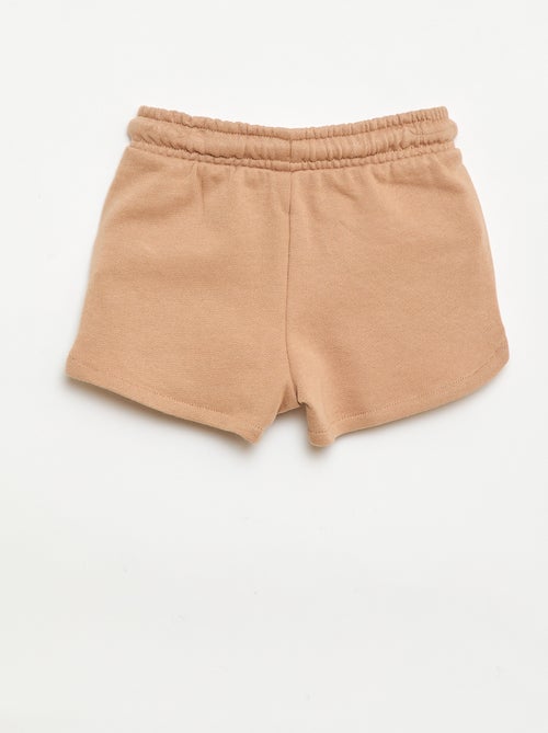 Short de moletão leve liso - Kiabi