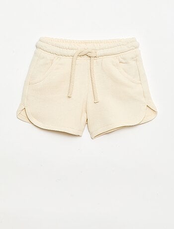 Short de moletão leve liso