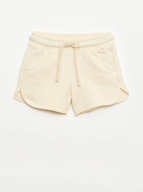 Short de moletão leve liso - Kiabi