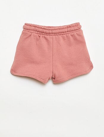 Short de moletão leve liso