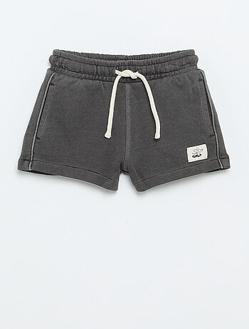 Short de moletão não cardado