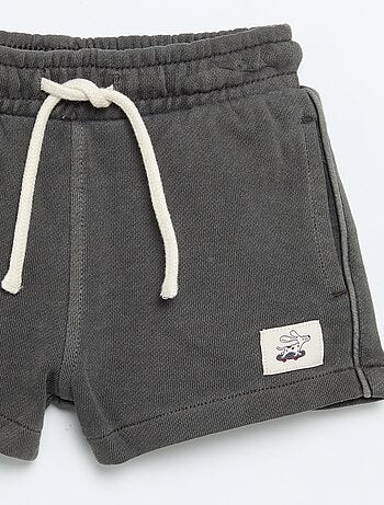 Short de moletão não cardado
