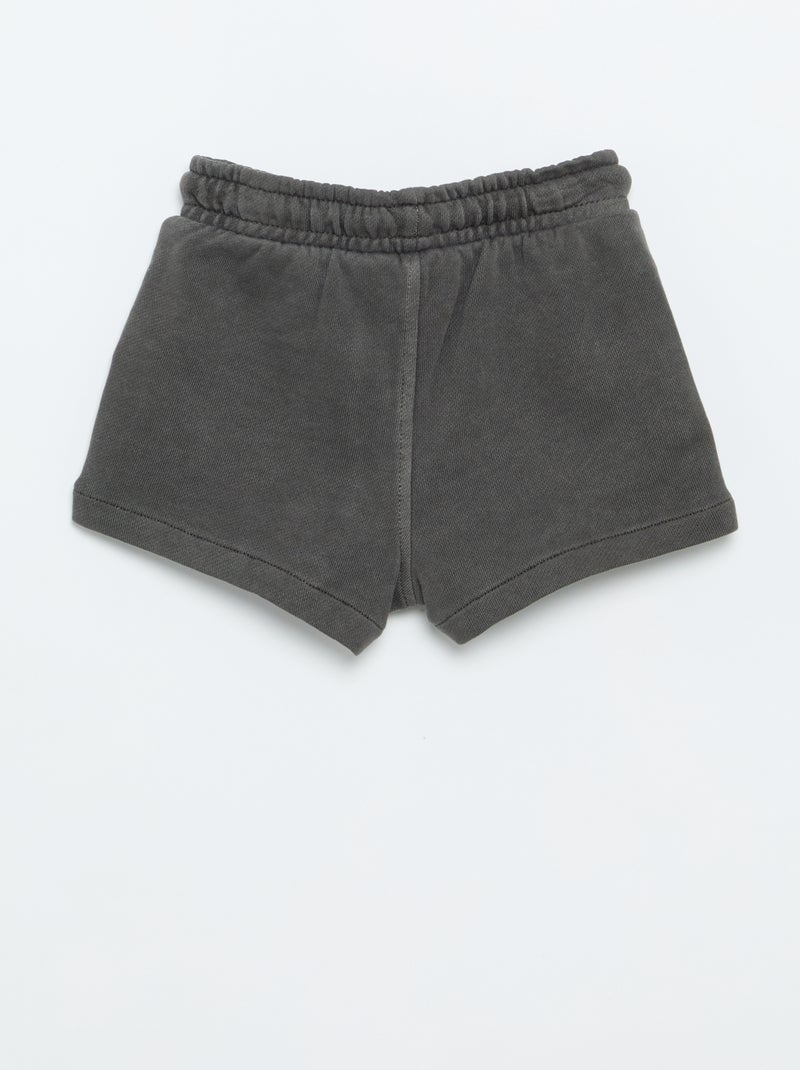 Short de moletão não cardado Branco - Kiabi