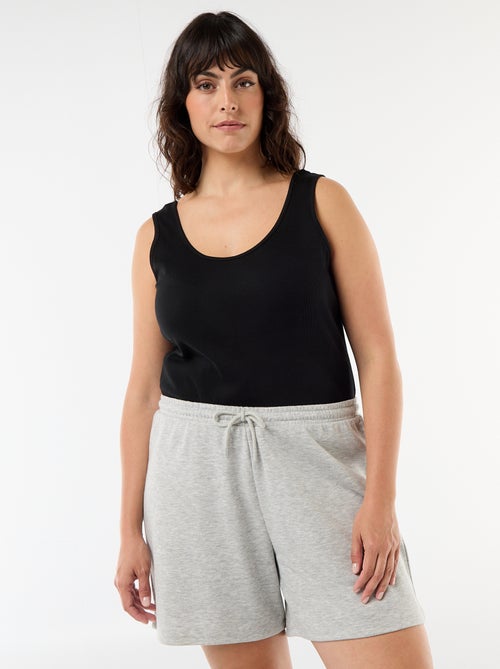 Short de moletom leve liso - Kiabi