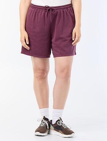 Short de moletom leve liso