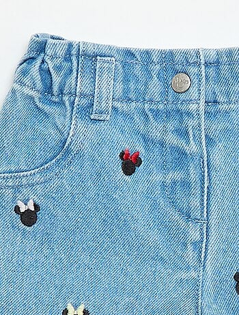 Short \'Disney\' em ganga bordado