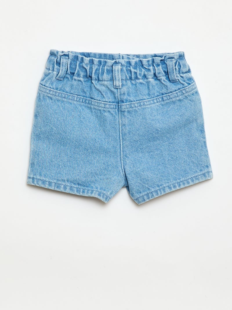 Short \'Disney\' em ganga bordado Azul - Kiabi
