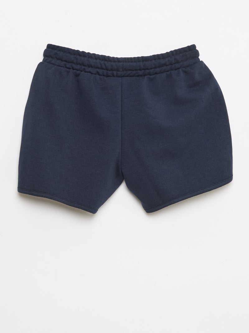 Short em french terry liso Azul - Kiabi