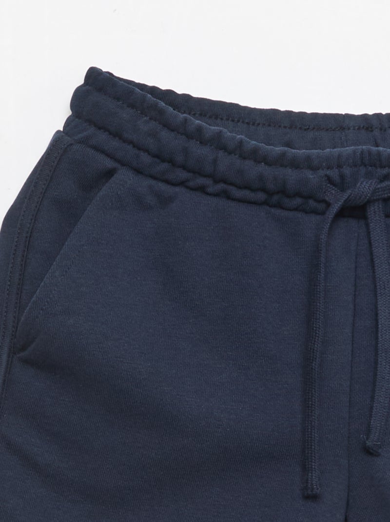 Short em french terry liso Azul - Kiabi