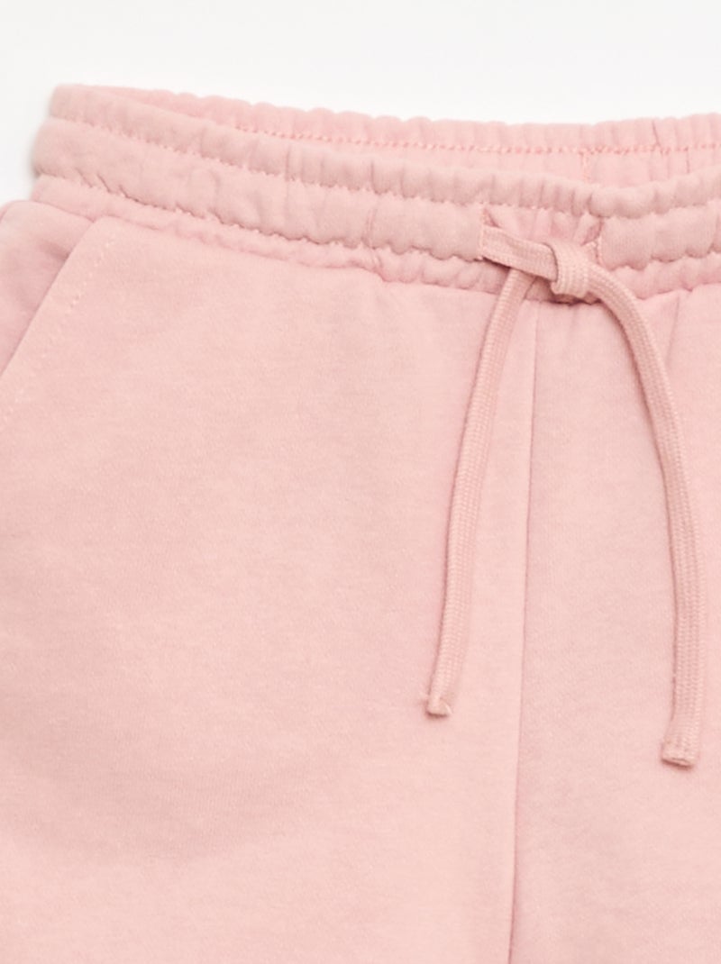 Short em french terry liso Rosa - Kiabi