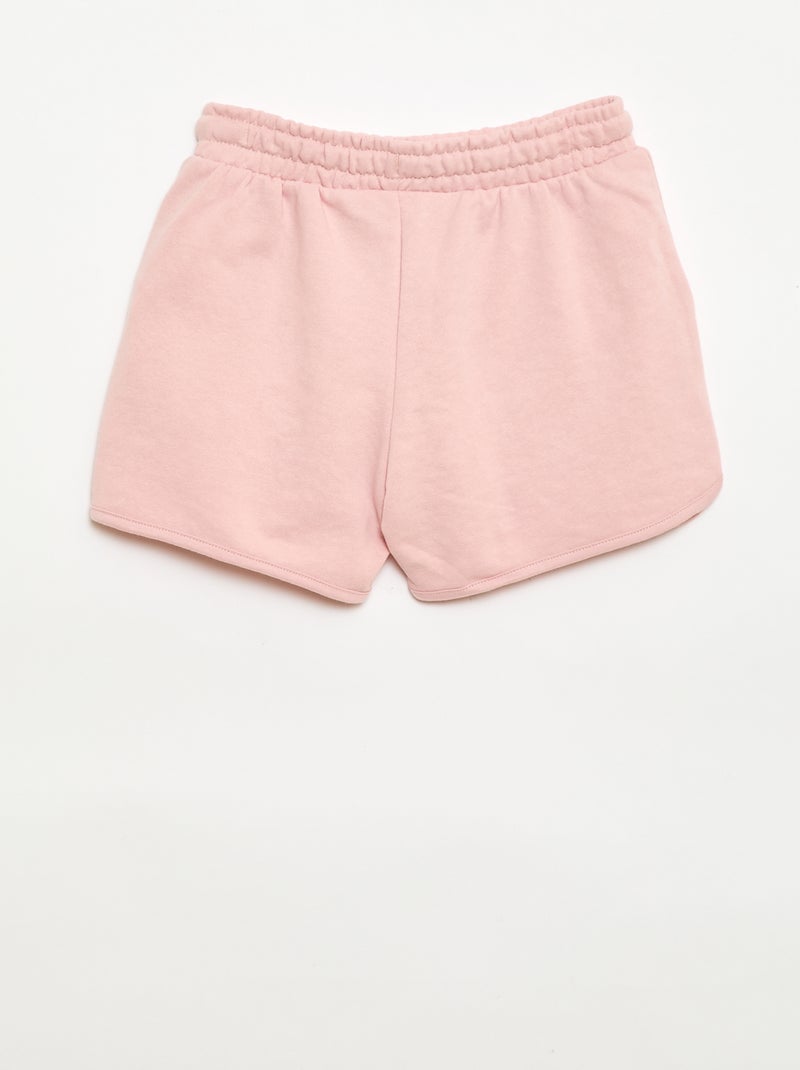 Short em french terry liso Rosa - Kiabi