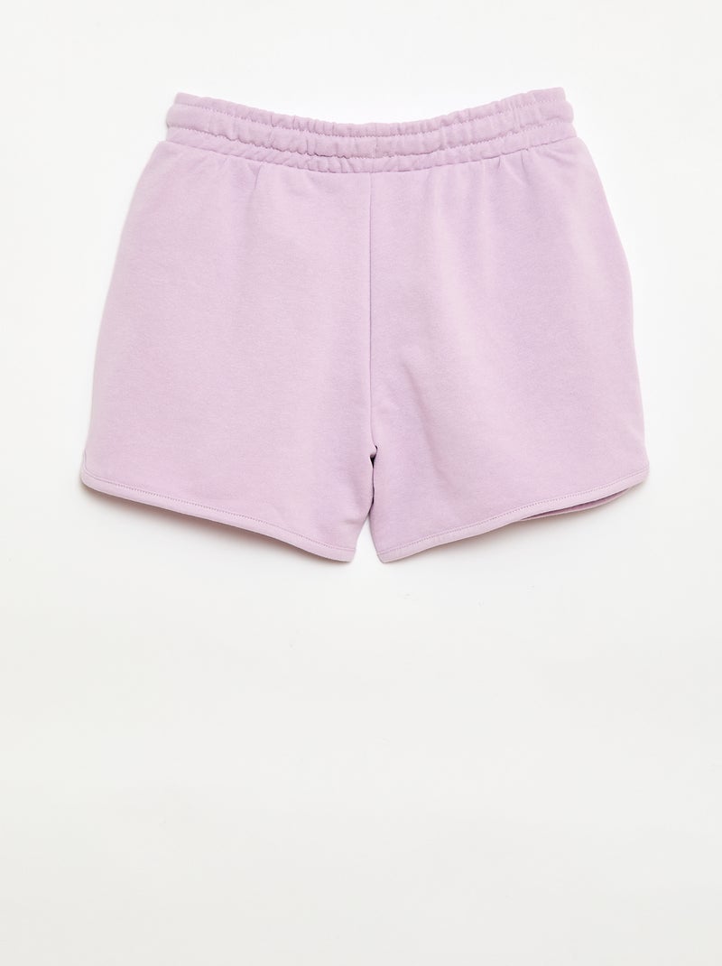 Short em french terry liso Violeta - Kiabi