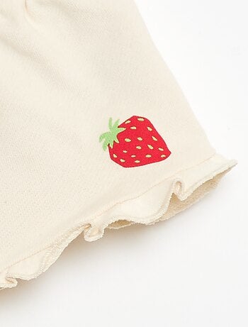 Short em jersey estampado