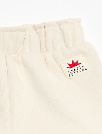 Short em jersey estampado