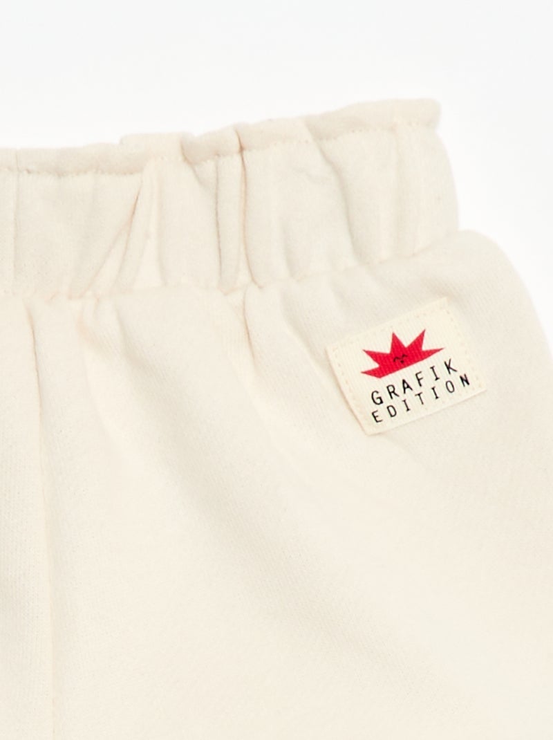 Short em jersey estampado Branco - Kiabi