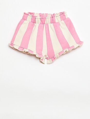 Short em jersey estampado