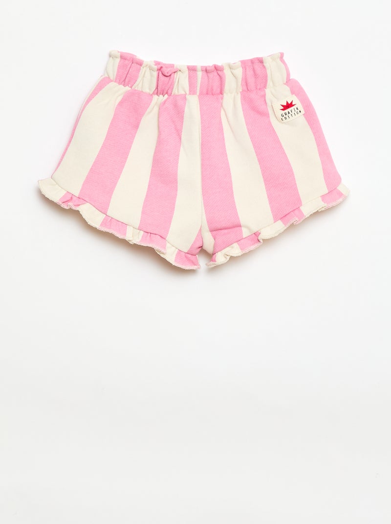 Short em jersey estampado Rosa - Kiabi