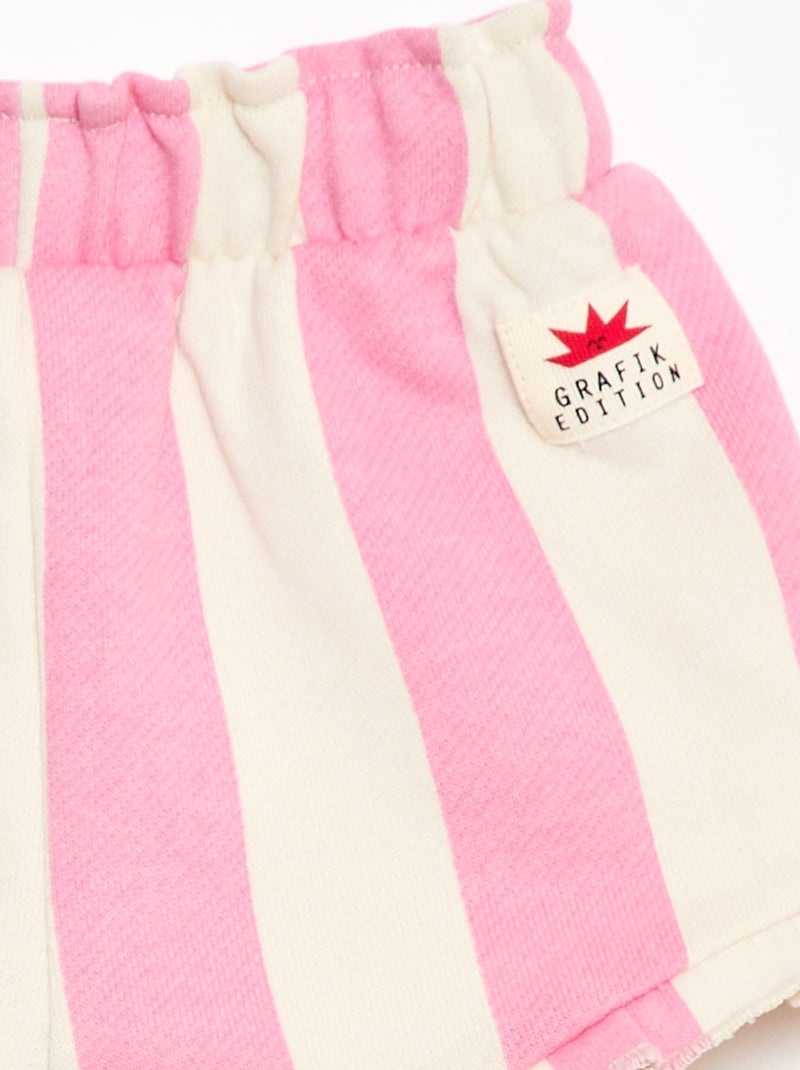 Short em jersey estampado Rosa - Kiabi