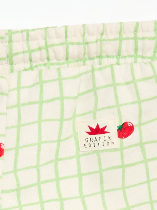 Short em moletom com padrão - Kiabi