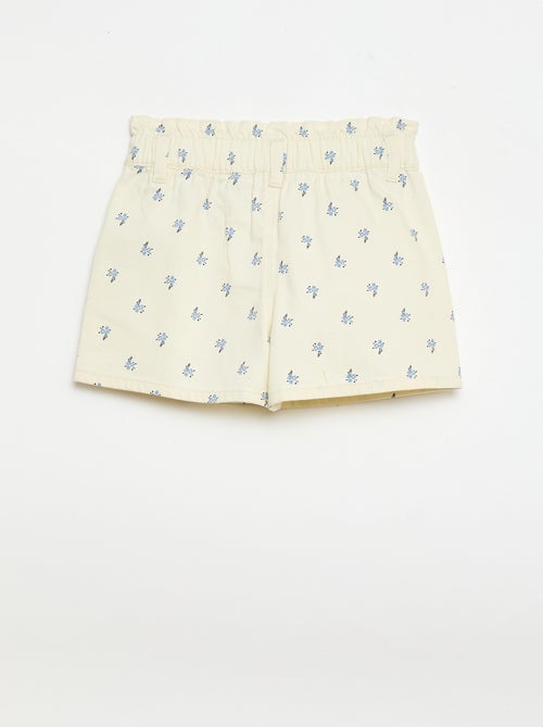 Short estampado integral em algodão - Kiabi