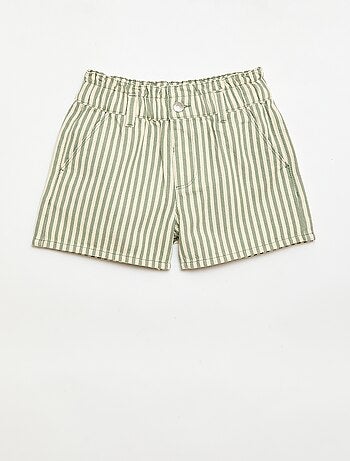 Short estampado integral em algodão
