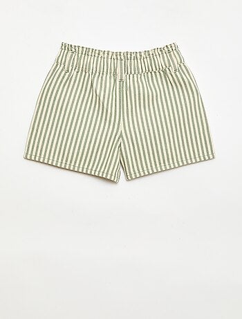 Short estampado integral em algodão