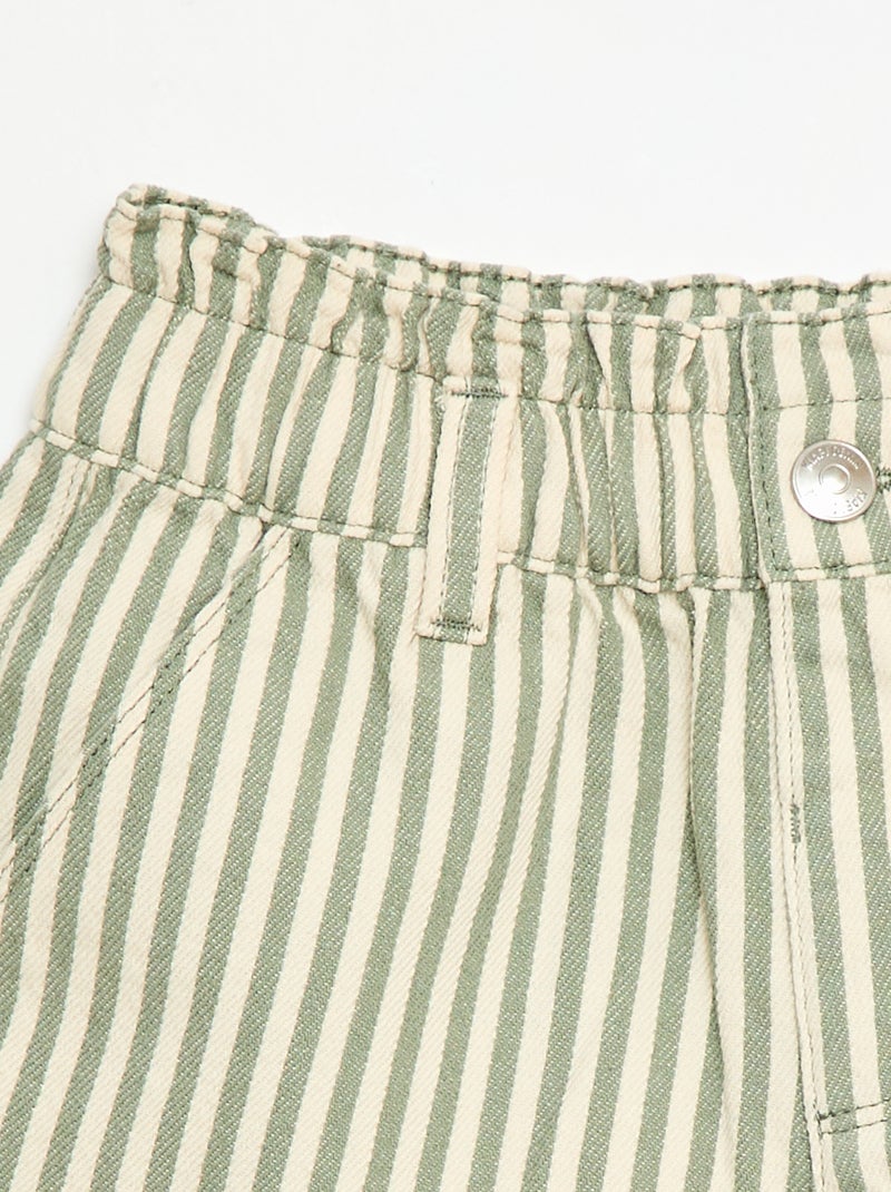 Short estampado integral em algodão Caqui - Kiabi