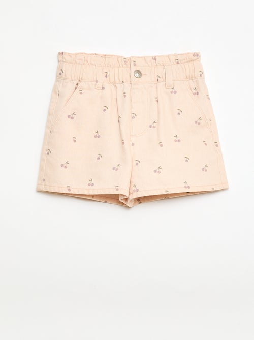 Short estampado integral em algodão - Kiabi