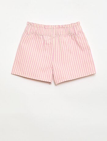 Short estampado integral em algodão