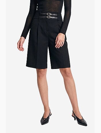 Short feminino alfaiatado de vestir dilvin