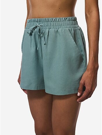 Short feminino com cós elástico e cintura média penti