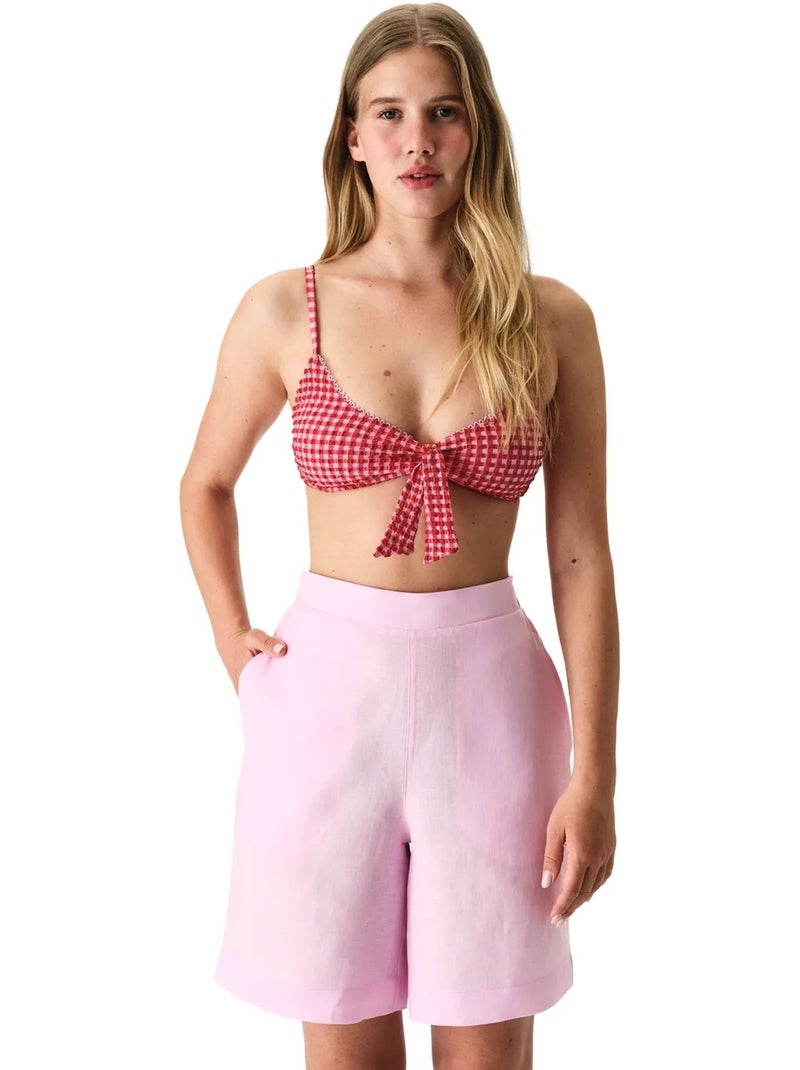 Short feminino nina city penti Rosa-claro - Kiabi