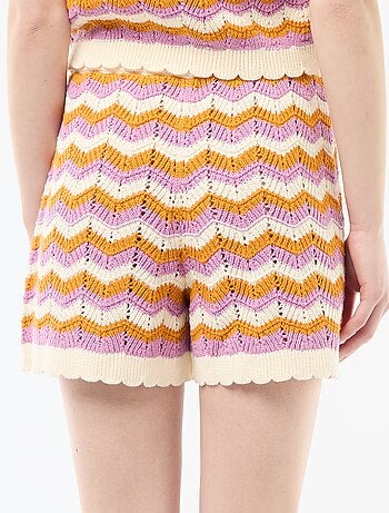 Short Largo em Crochê