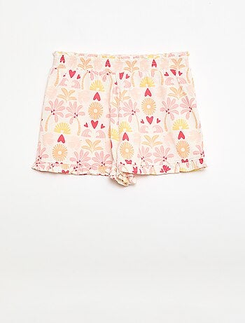 Short leve com folhos