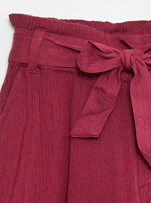 Short leve com nó liso - Kiabi