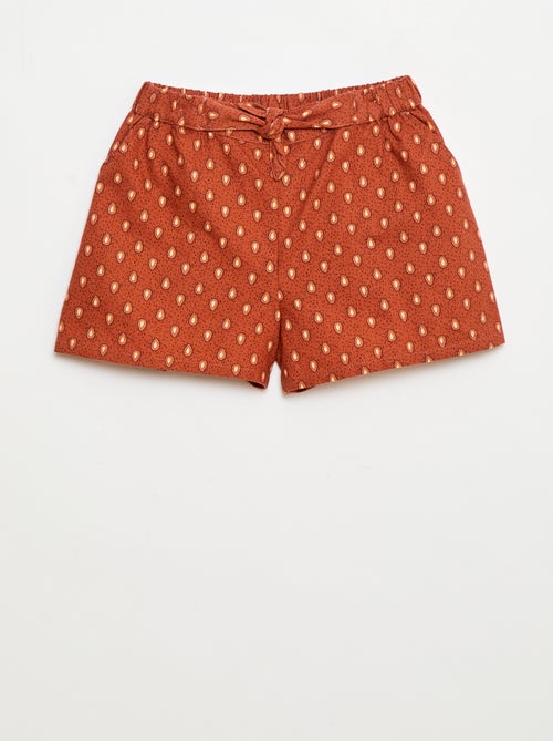 Short leve em algodão - Kiabi