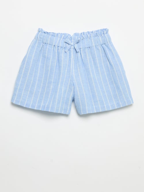 Short liso com laço fantasia - Kiabi